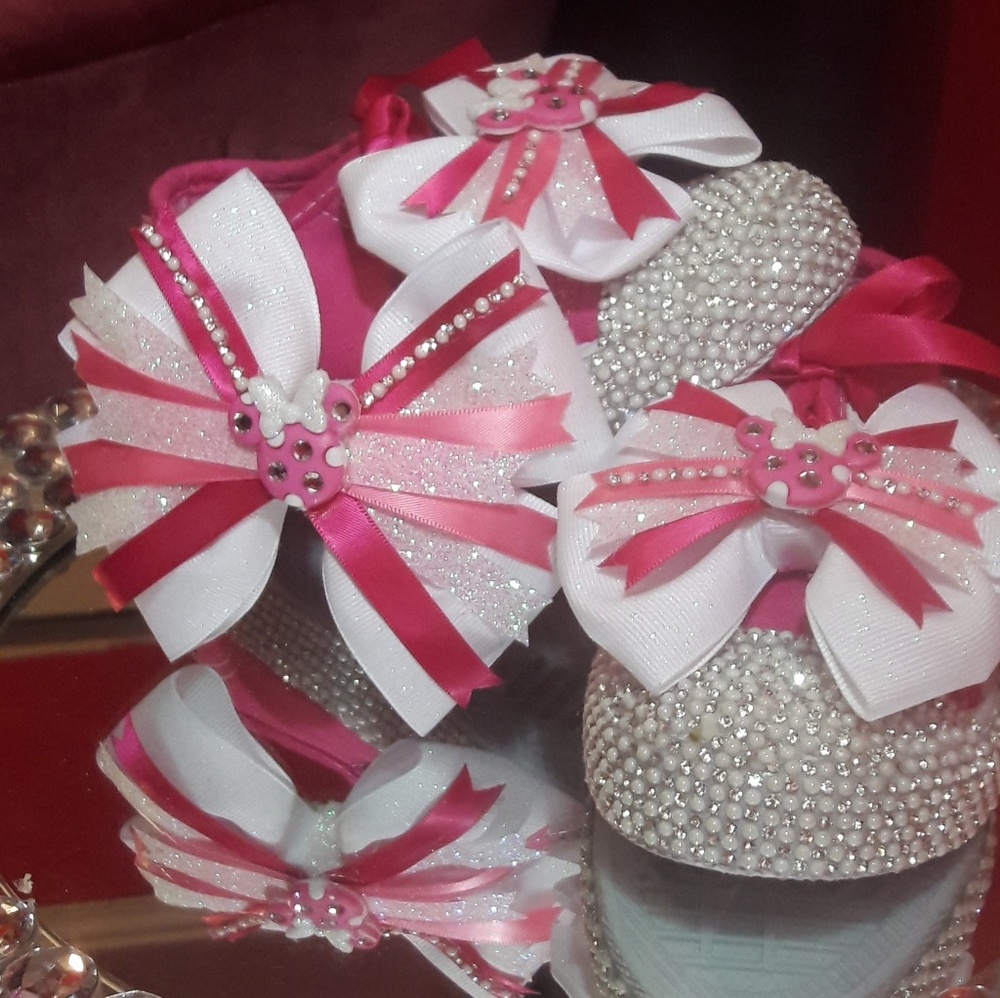 Bling Sneaker with Hair Bow